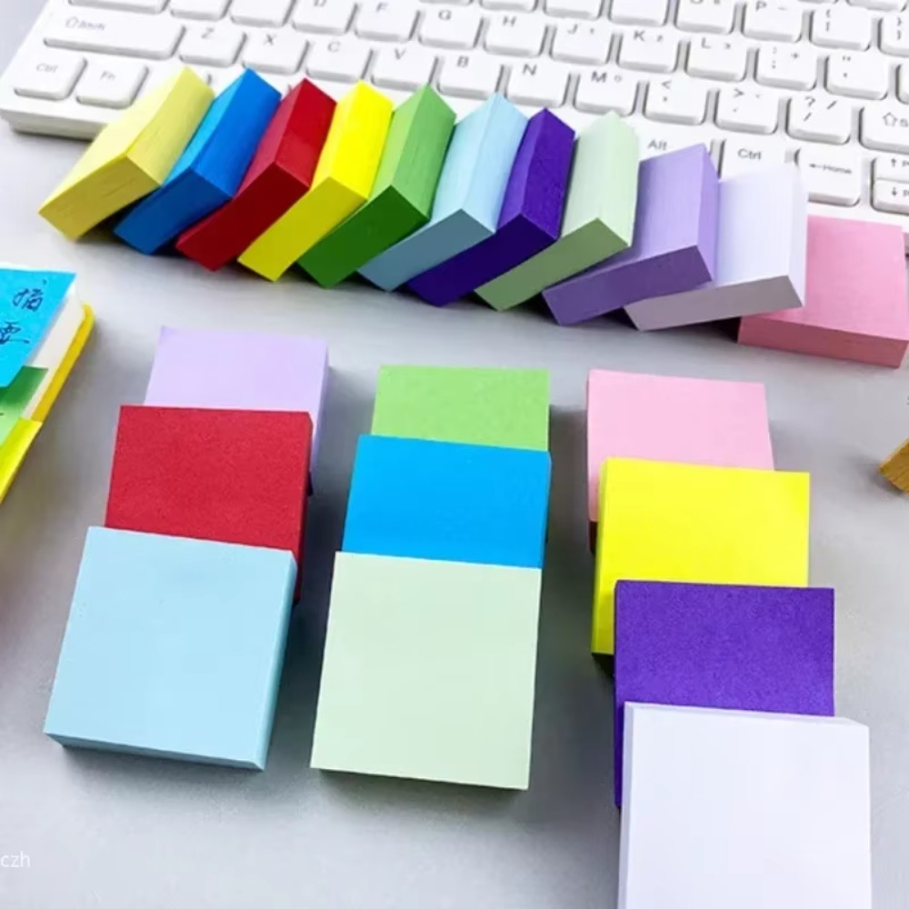 Memo Pad Sticky - Stickers Book Color Markers School Supplies