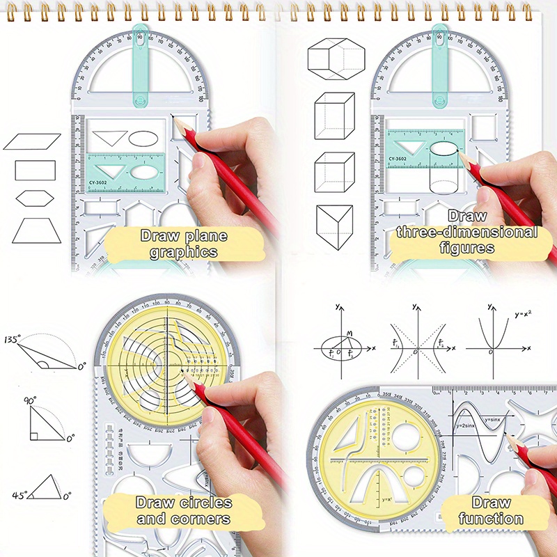 Compass Geometry Set - For School Multifunctional Primary School Activity