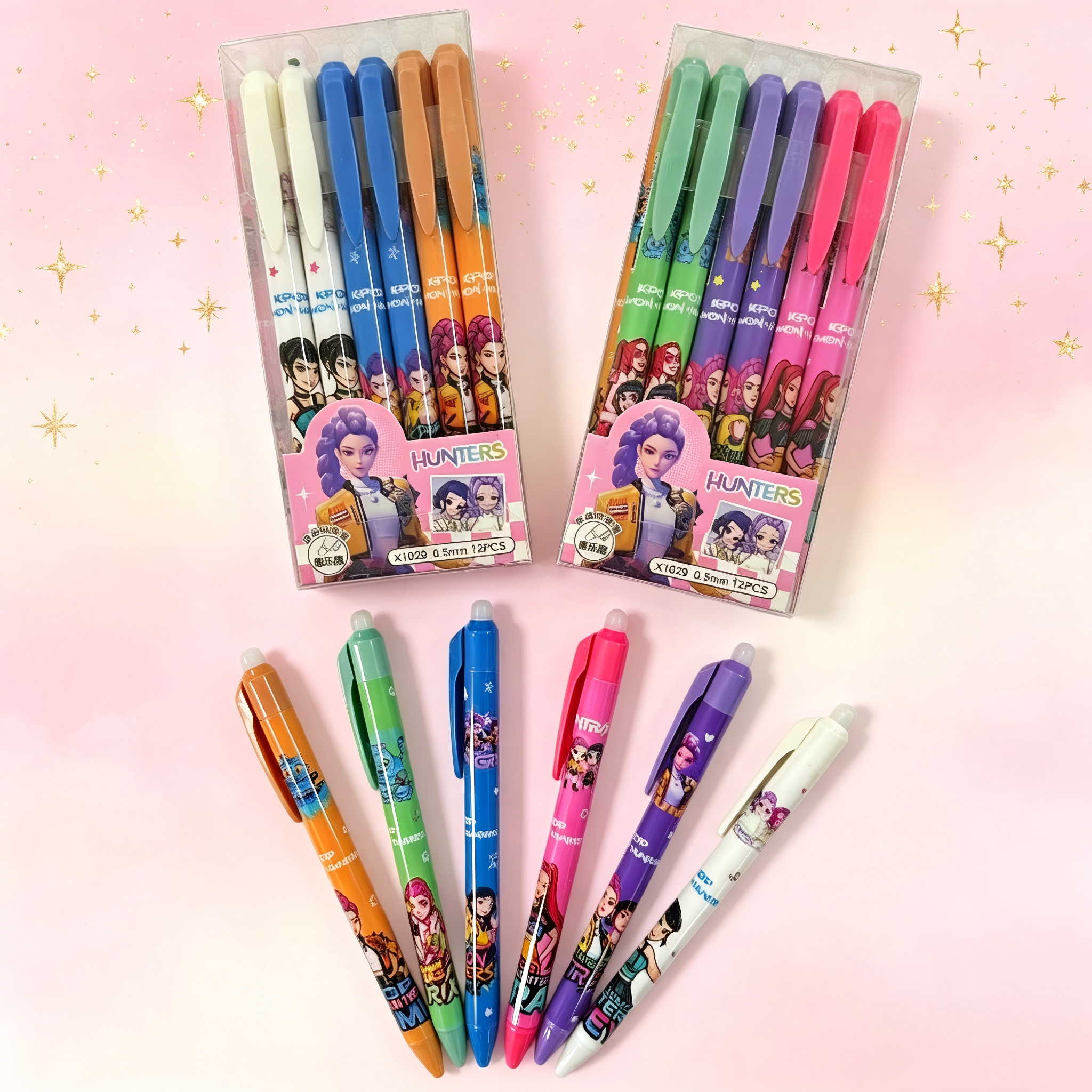 Stationery Warehouse - Cartoon Erasable Gel Pens Cute Kpop