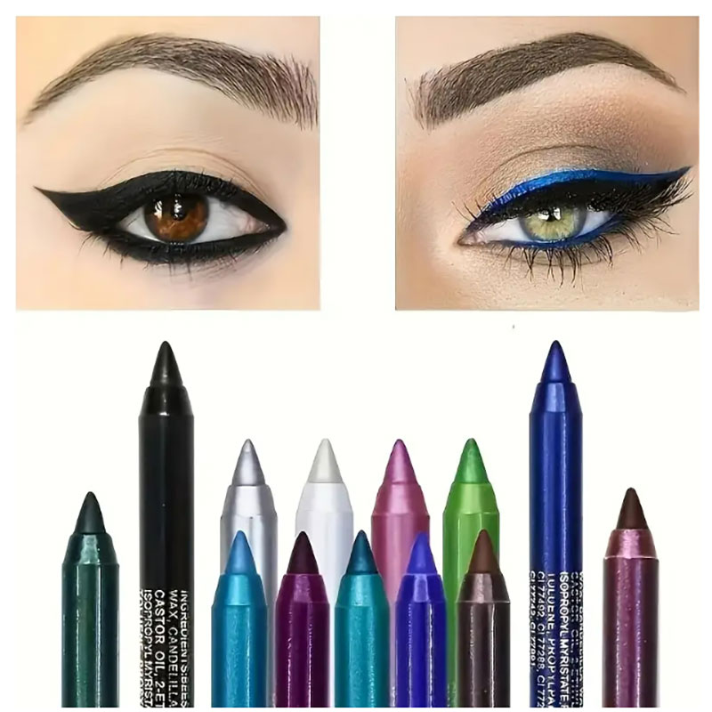 1pcs Waterproof Eyeliner Set w - Highlighter Set Pastel บทวิจารณ์และราคา