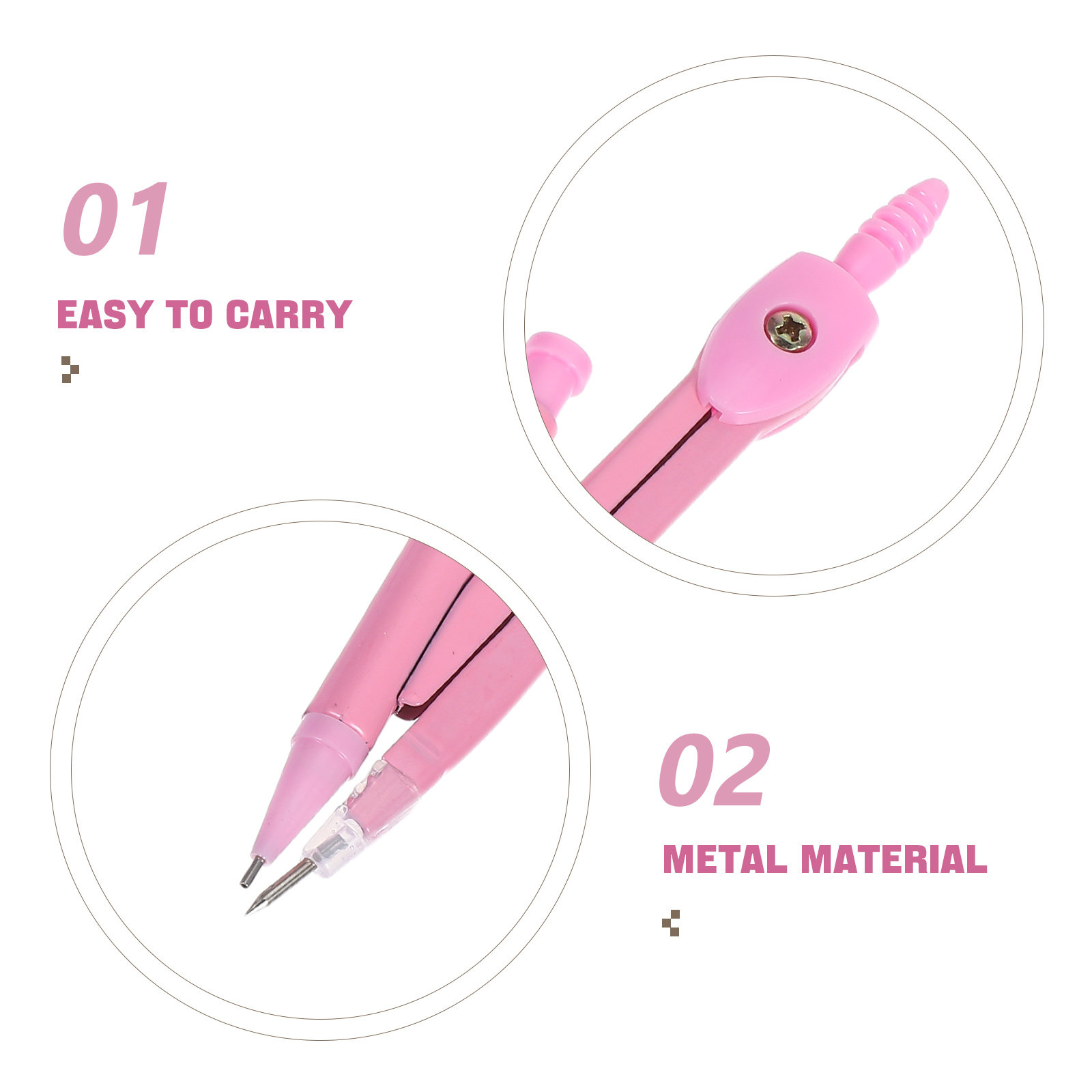 3 Sets Metal Circular Compass  - Compass Geometry Set บทวิจารณ์และราคา
