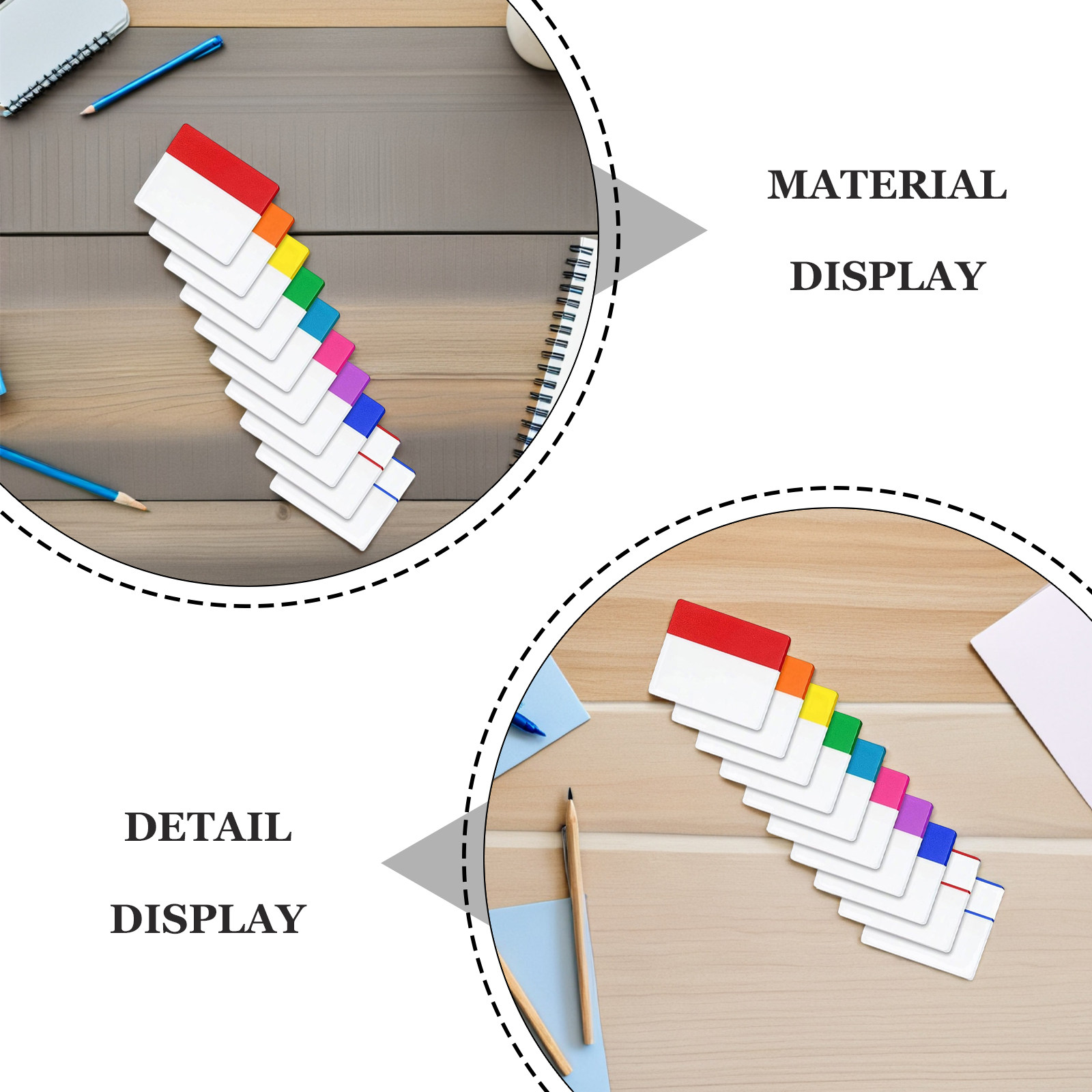 10 Semi Transparent Waterproof - Index Tab Divider บทวิจารณ์และราคา