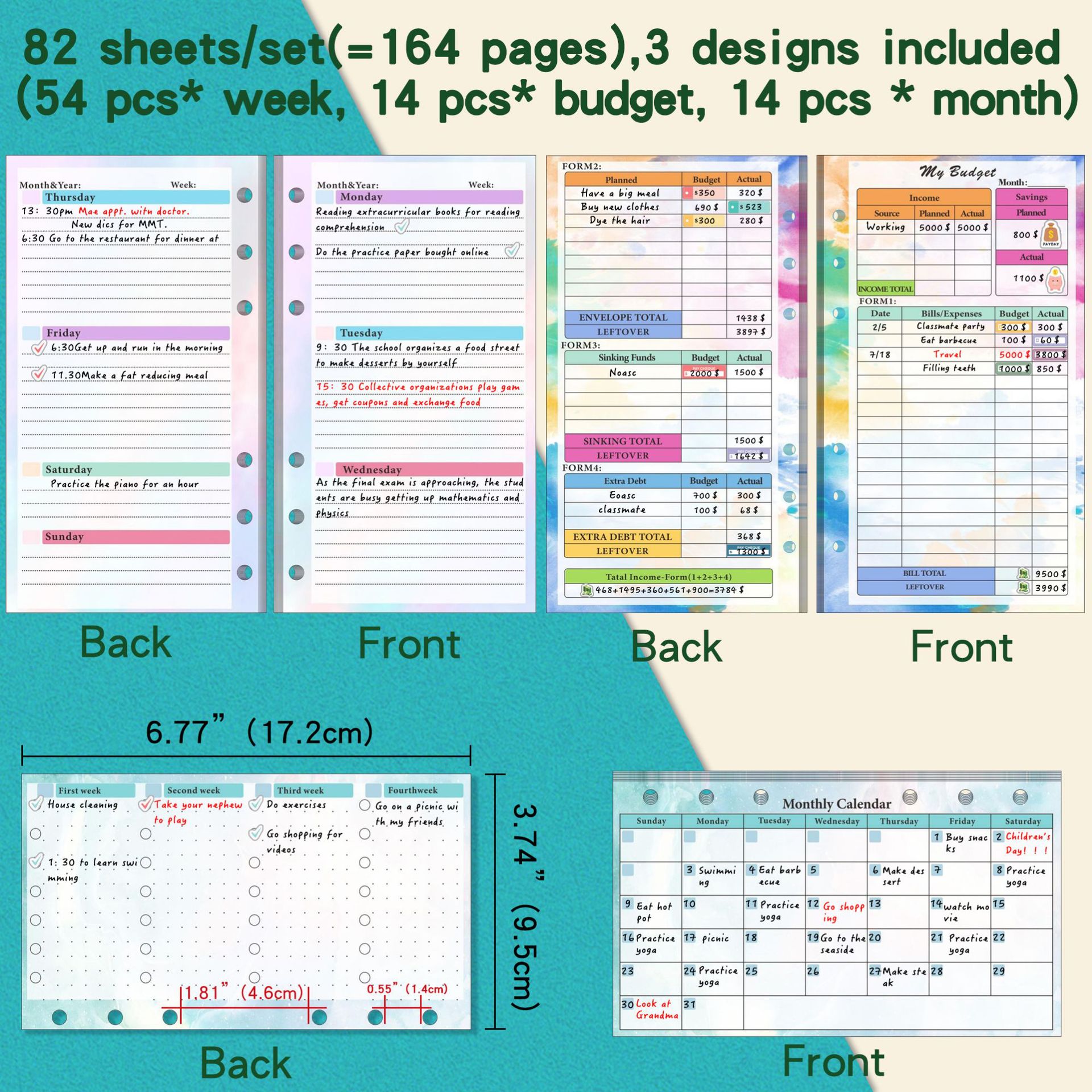 2026 NEW A6 Loose Leaf Noteboo - Planner Weekly Budget บทวิจารณ์และราคา