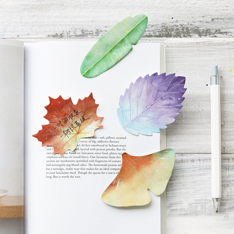 30 Pcs Leaf Sticky notes Plann - Office Stationery Supply List บทวิจารณ์และราคา