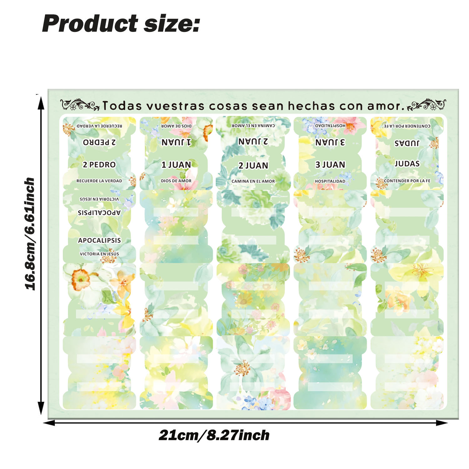 80pcs Spanish Bible Tabs-Soul  - Index Tab Divider บทวิจารณ์และราคา