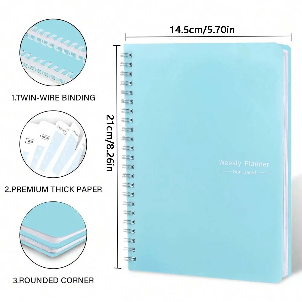 A5 Weekly Planner Coil Daily P - Planner Weekly Budget บทวิจารณ์และราคา