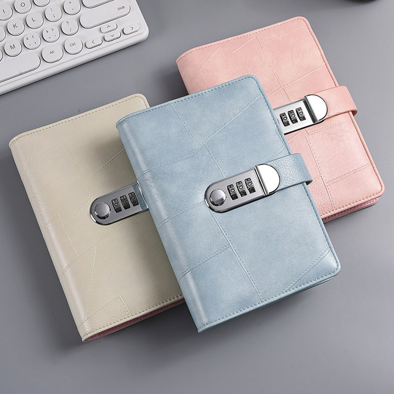 A6 PU Leather Password Lock Bi - Planner Weekly Budget บทวิจารณ์และราคา