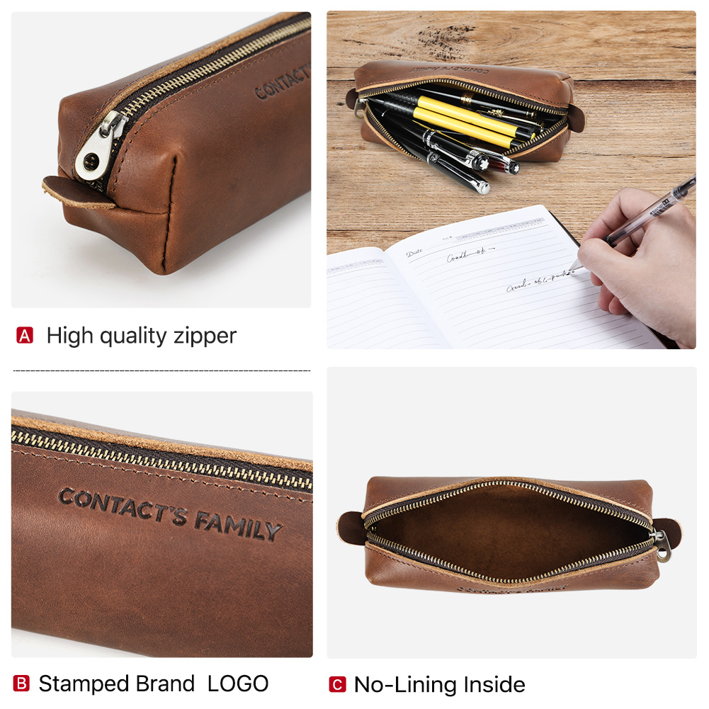 Retro Leather Pencil Case High - Office Stationery Supply Business บทวิจารณ์และราคา