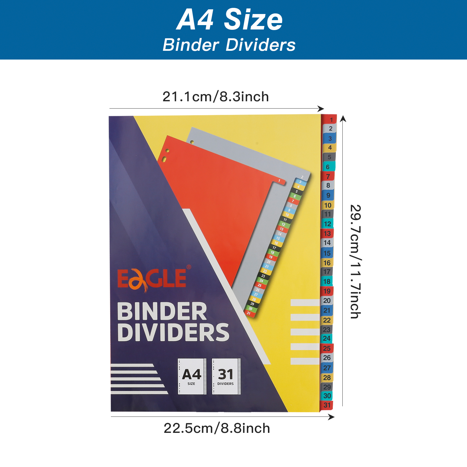 EAGLE A4 Binder Index Divider  - Index Tab Divider บทวิจารณ์และราคา