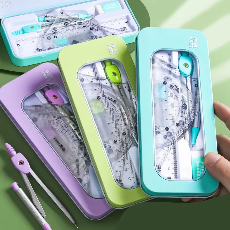 Math Geometry Set with Iron Bo - Compass Geometry Set บทวิจารณ์และราคา