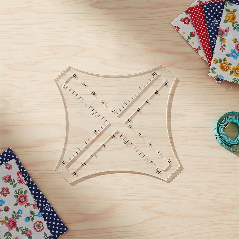 Acrylic Transparent Knitting D - Ruler Set Transparent บทวิจารณ์และราคา