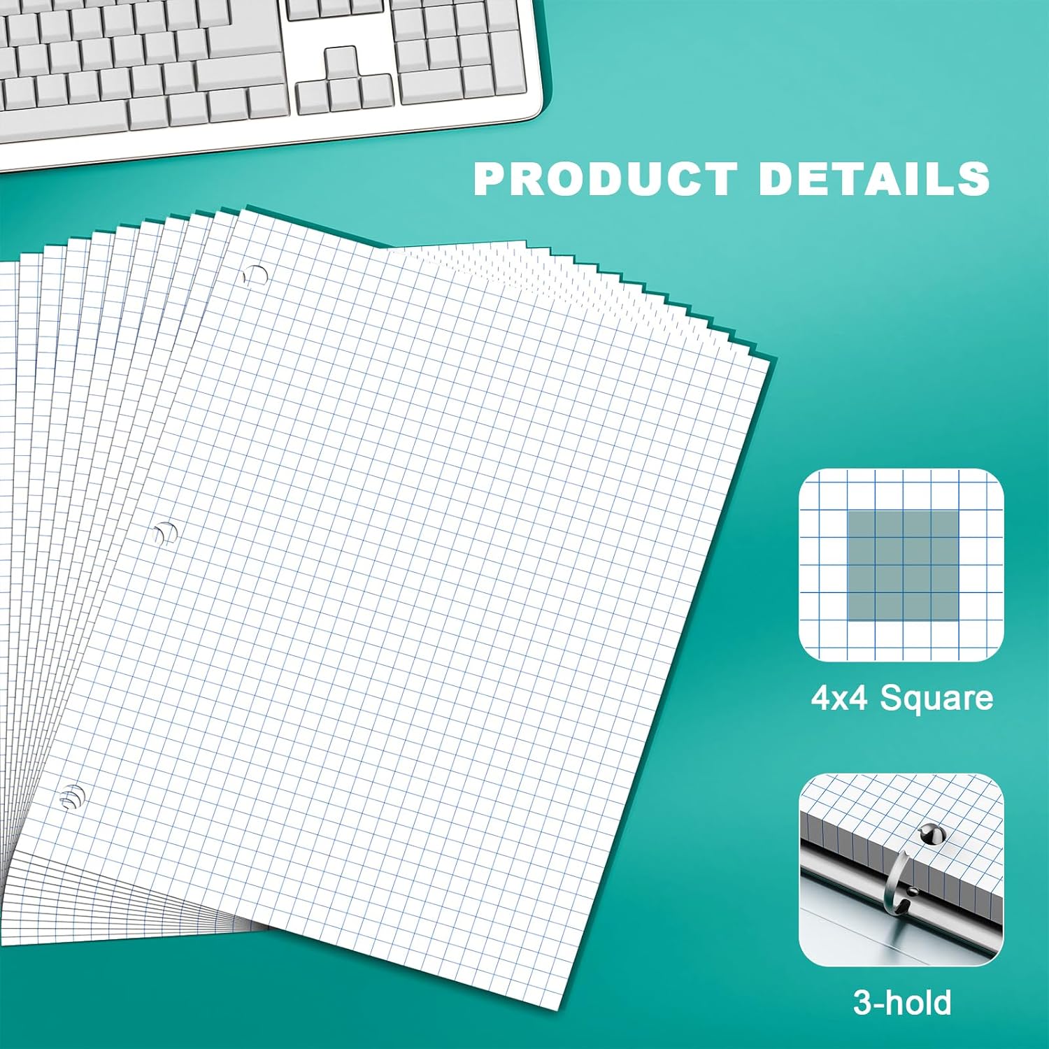 Loose Leaf Graph Paper Noteboo - Paper Punch 3 Hole บทวิจารณ์และราคา