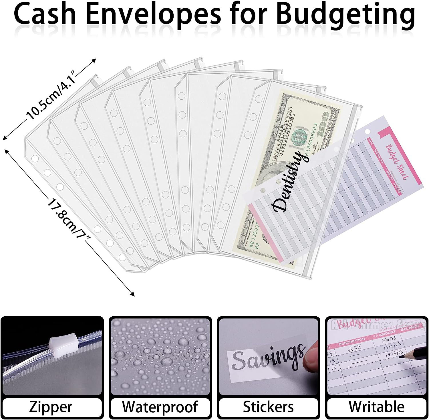 A6 Budget Binder with Cash Env - Planner Weekly Budget บทวิจารณ์และราคา