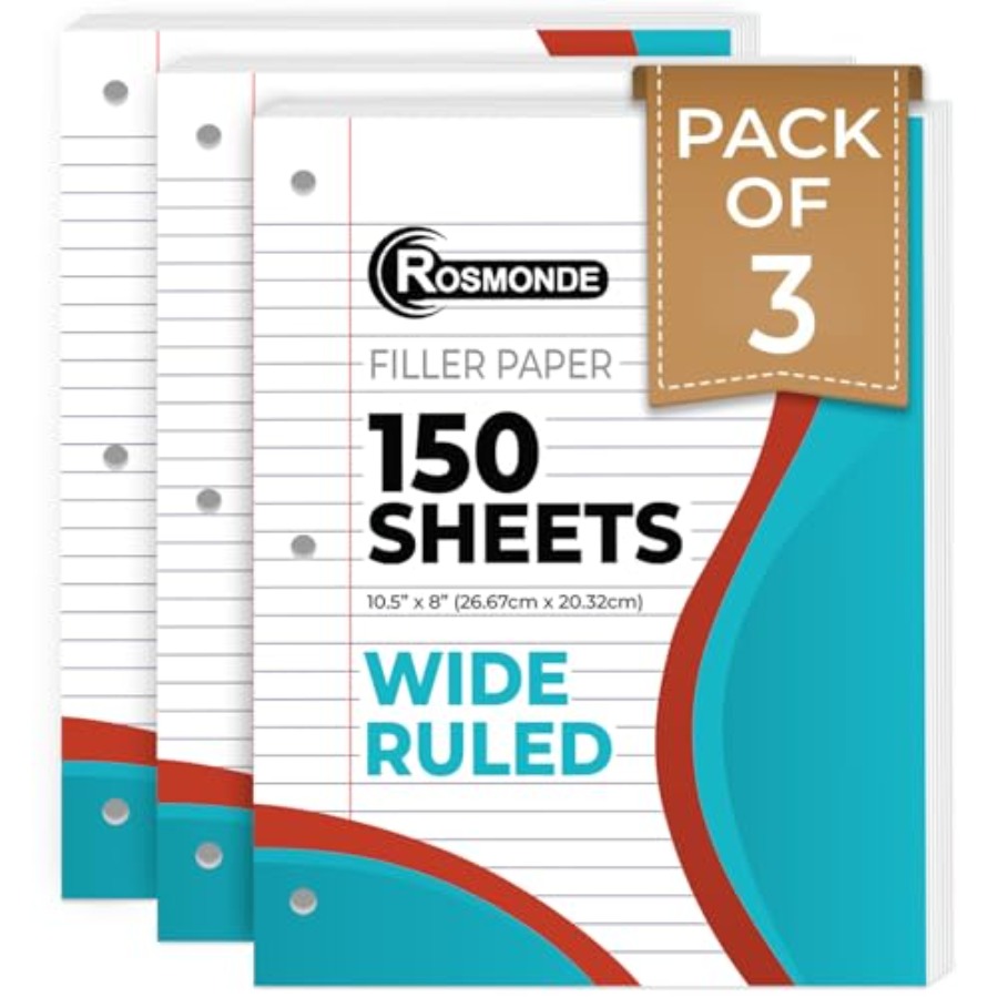 Loose Leaf Paper, 450 Sheets,, - Paper Punch 3 Hole บทวิจารณ์และราคา