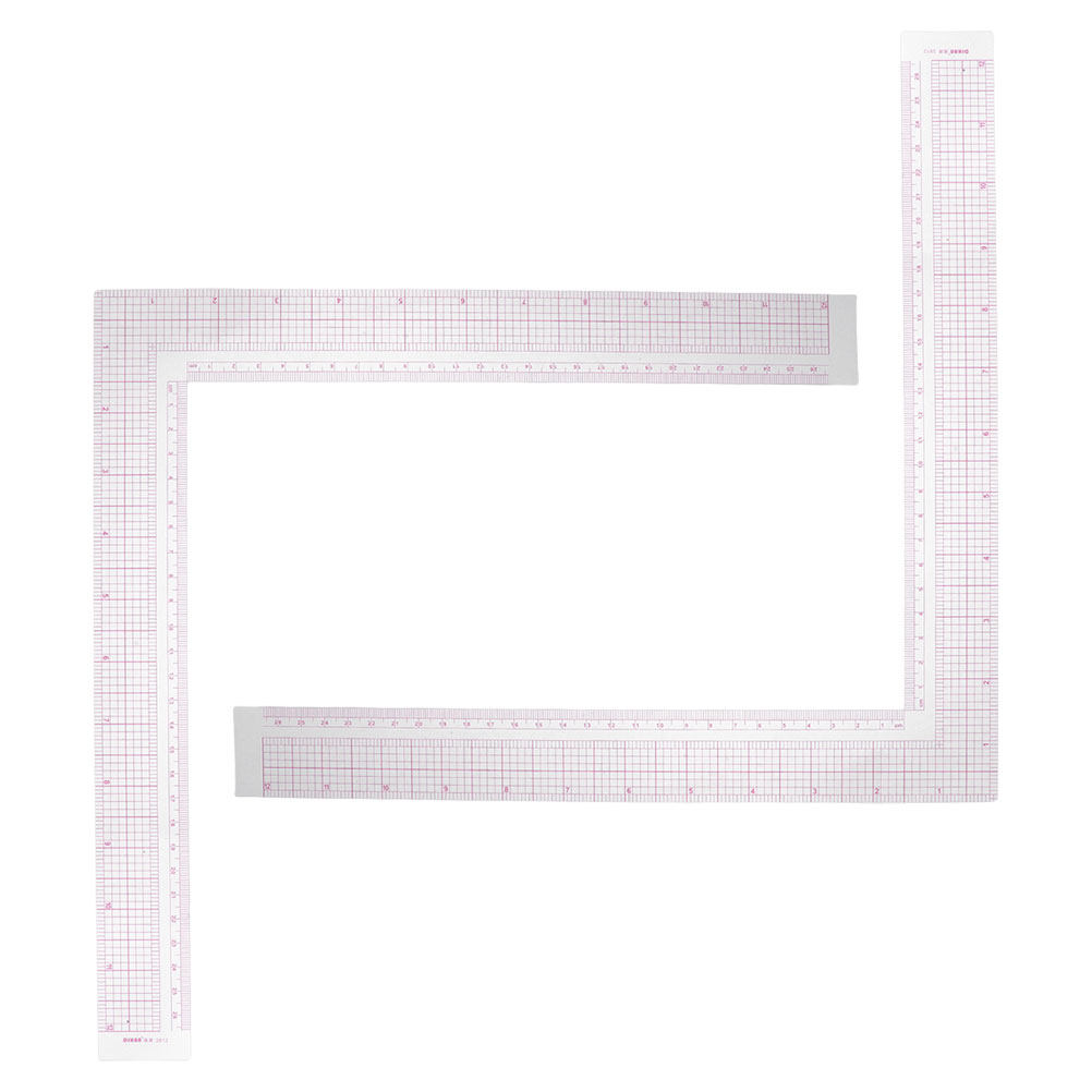 2Pcs Compact Clothing Design R - Ruler Set Transparent บทวิจารณ์และราคา
