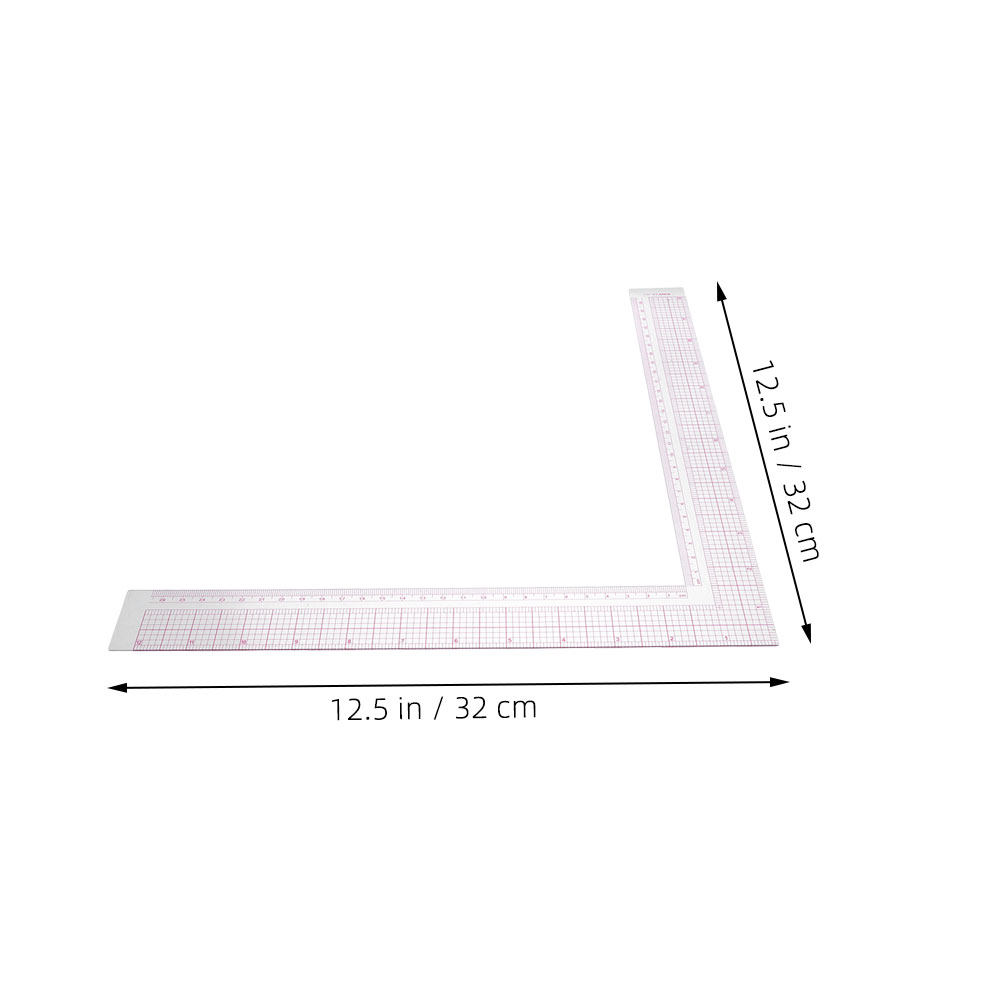 2Pcs Compact Clothing Design R - Ruler Set Transparent บทวิจารณ์และราคา