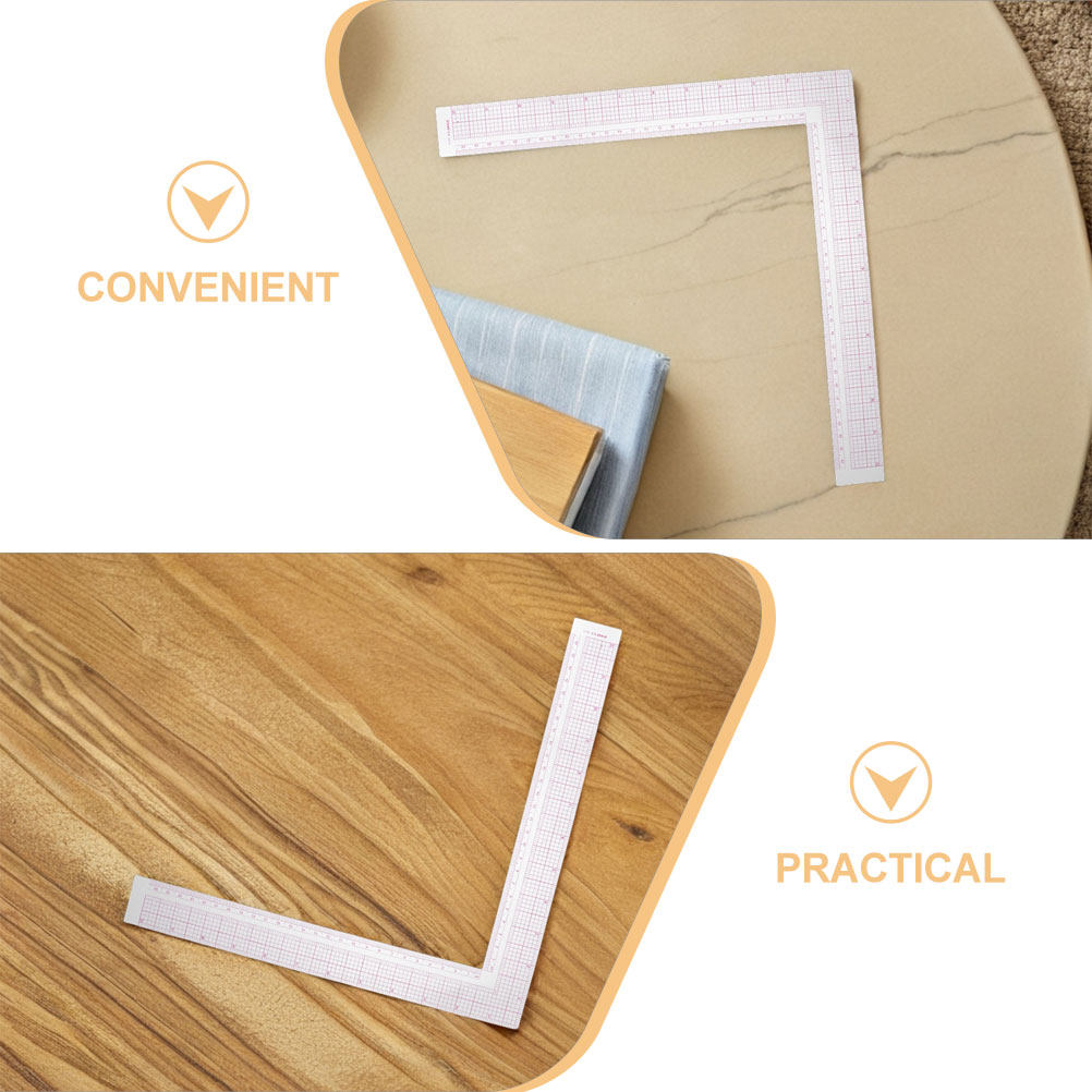 2Pcs Compact Clothing Design R - Ruler Set Transparent บทวิจารณ์และราคา