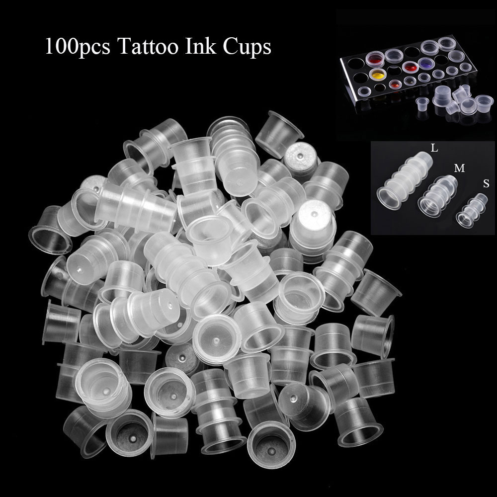 100pcs Transparent Tattoo Pigm - Calligraphy Ink Bottle บทวิจารณ์และราคา