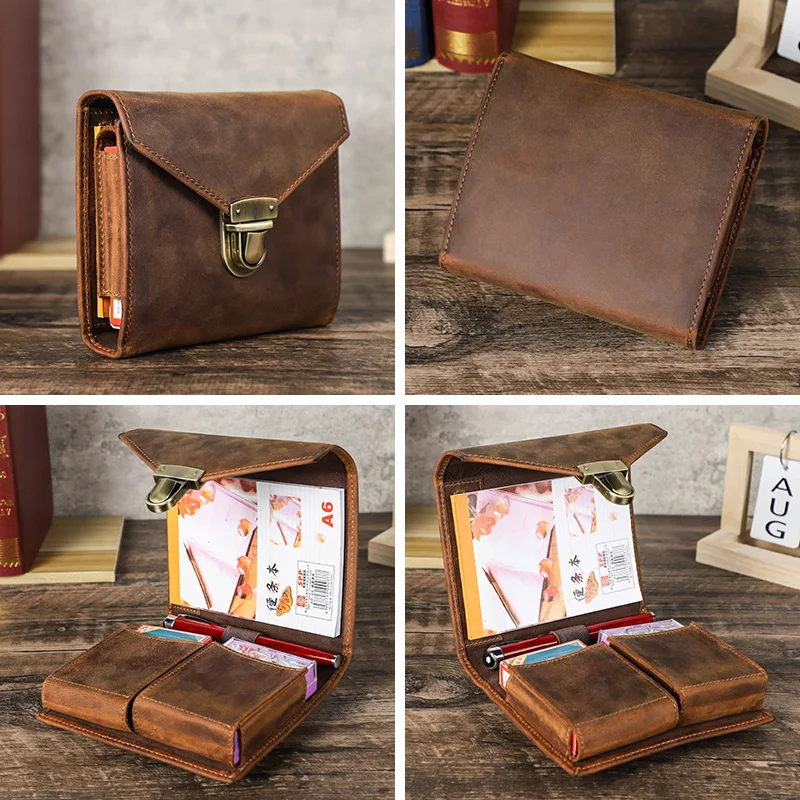 Luxury Retro Leather Notebook  - Office Stationery Supply Business บทวิจารณ์และราคา