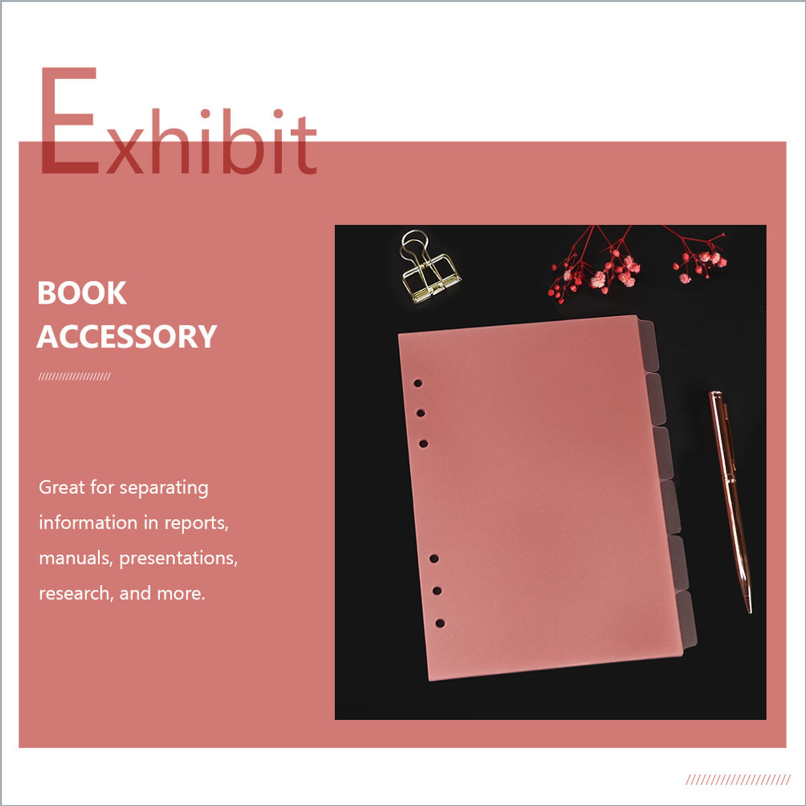 6Pcs Professional Tab Dividers - Index Tab Divider บทวิจารณ์และราคา