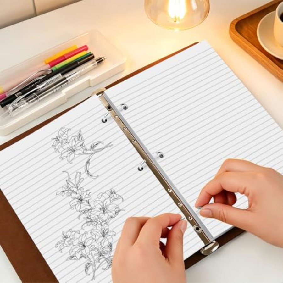 3 Pack Half Letter Lined Paper - Paper Punch 3 Hole บทวิจารณ์และราคา