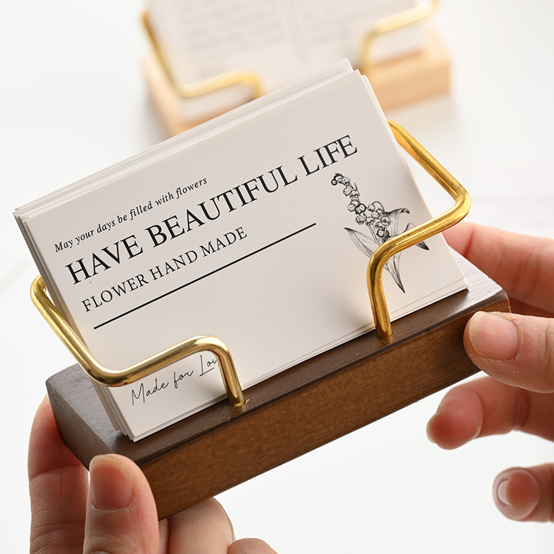 Wooden Business Card Holder Me - Desk Name Plate บทวิจารณ์และราคา