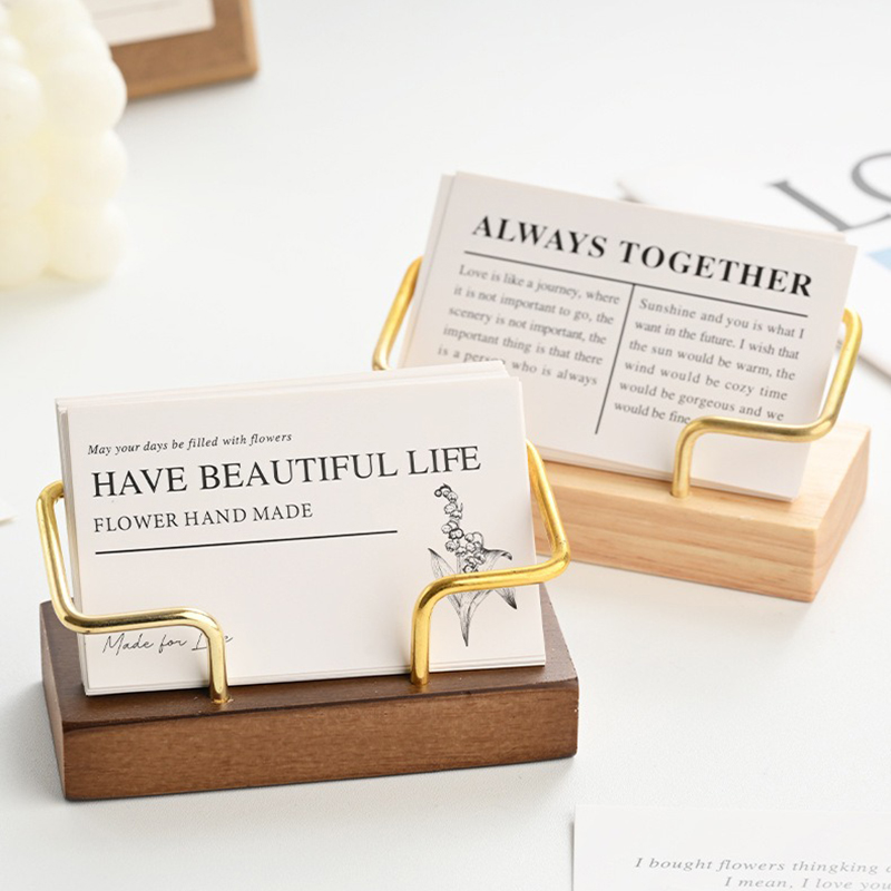 Wooden Business Card Holder Me - Desk Name Plate บทวิจารณ์และราคา