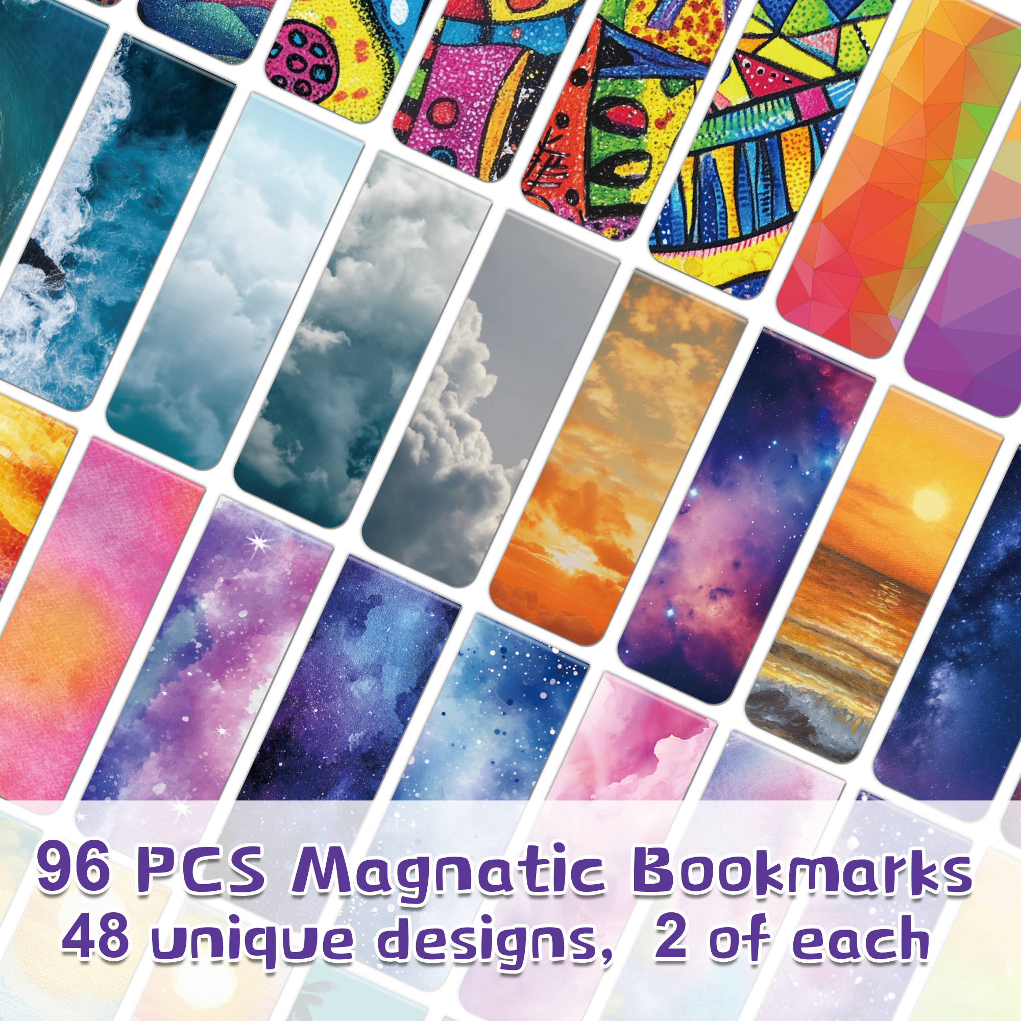96pcs Colorful Magnetic Bookma - Bookmark Magnetic Clip บทวิจารณ์และราคา