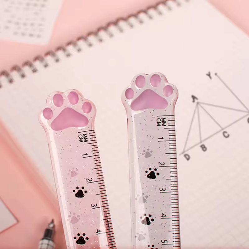 1Pcs Cat Paw Design Ruler Meas - Ruler Set Transparent บทวิจารณ์และราคา