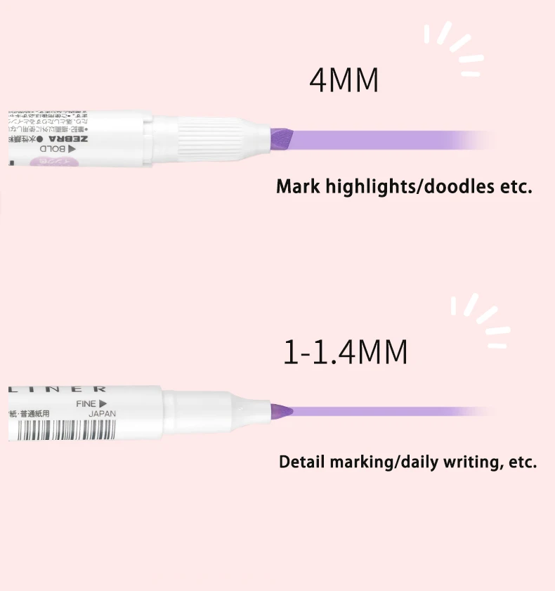 Japan ZEBRA Highlighters Pen s - Highlighter Set Pastel บทวิจารณ์และราคา