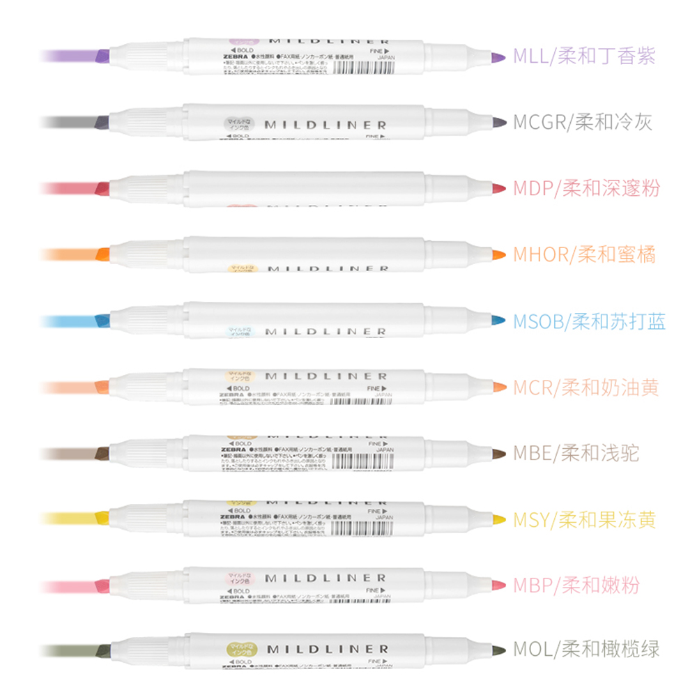 Japan ZEBRA Highlighters Pen s - Highlighter Set Pastel บทวิจารณ์และราคา