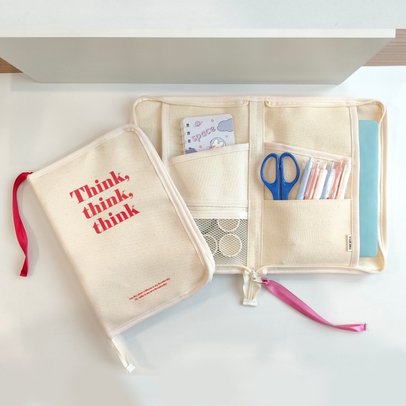 Large Capacity Canvas Planner  - Portfolio Folder Zip บทวิจารณ์และราคา