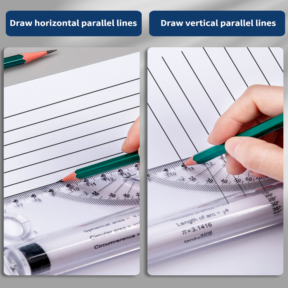 30cm Transparent Parallel Roll - Ruler Set Transparent บทวิจารณ์และราคา