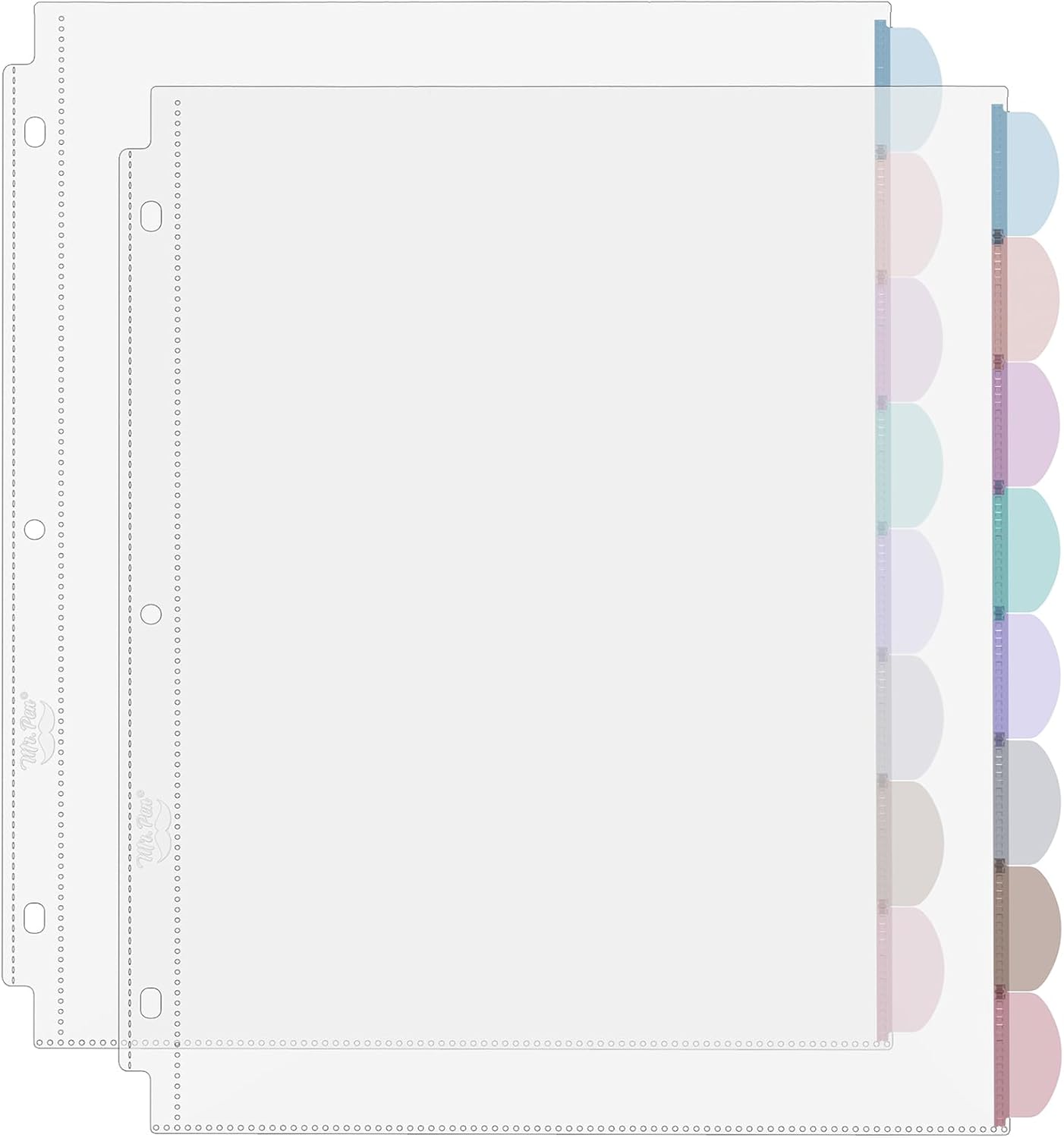 A4 Clear Sheet Protectors with - Index Tab Divider บทวิจารณ์และราคา