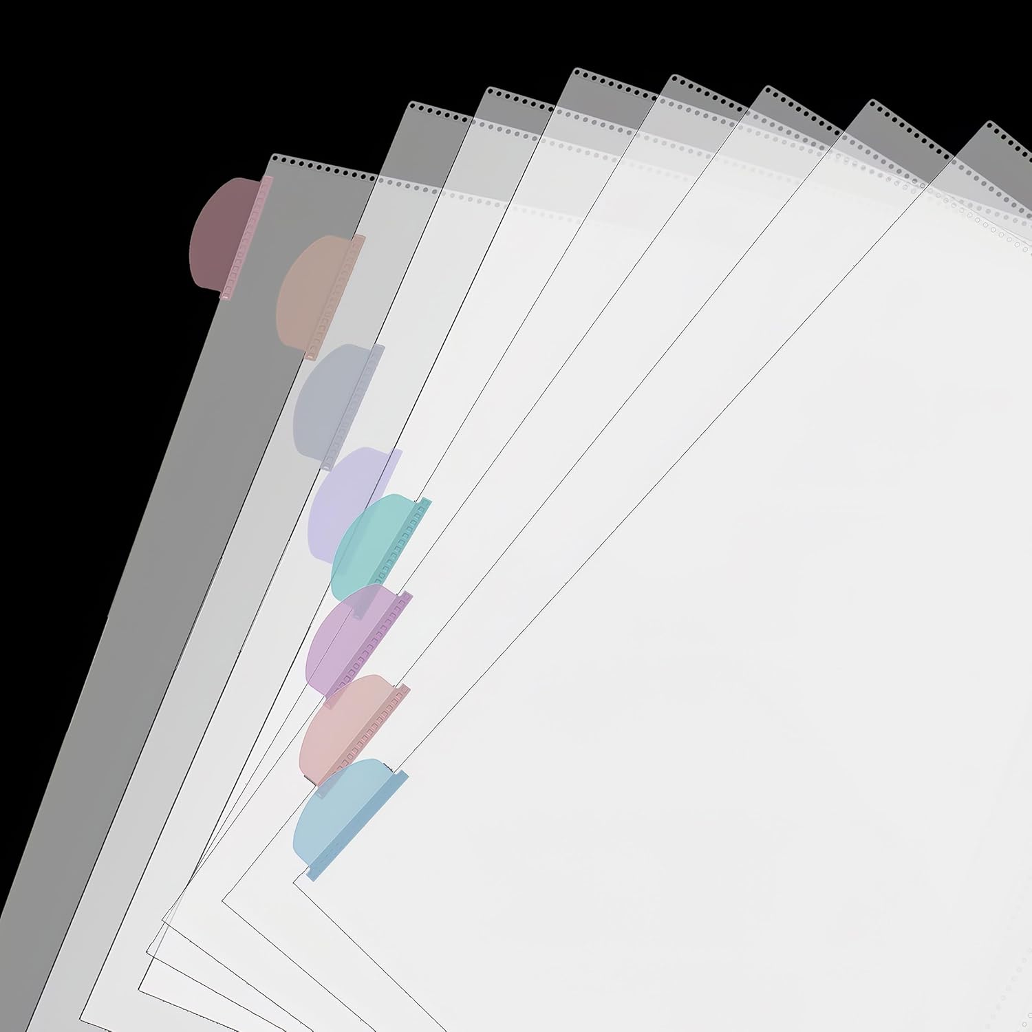 A4 Clear Sheet Protectors with - Index Tab Divider บทวิจารณ์และราคา