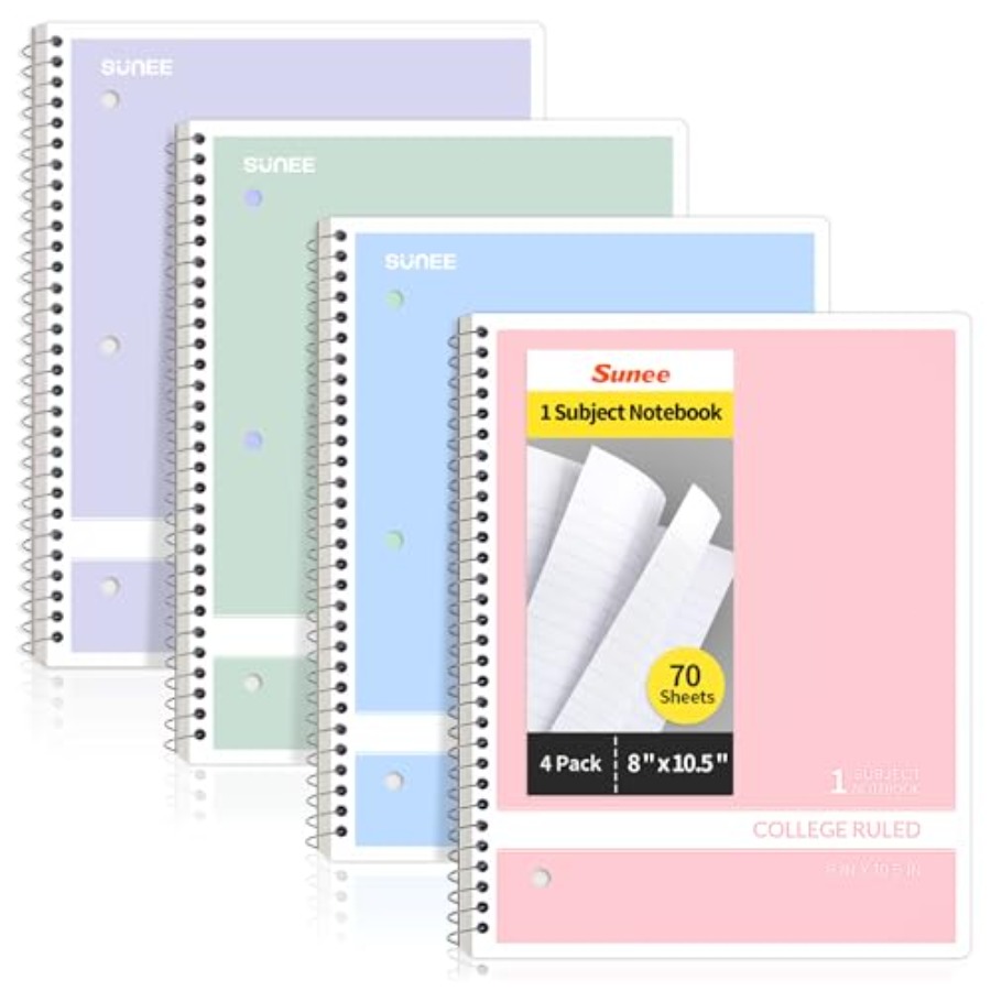 Spiral Notebooks, 1-Subject, 4 - Paper Punch 3 Hole บทวิจารณ์และราคา