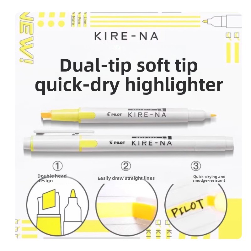 PILOT KIRE-NA Highlighter Pen  - Highlighter Set Pastel บทวิจารณ์และราคา