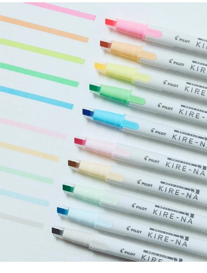 PILOT KIRE-NA Highlighter Pen  - Highlighter Set Pastel บทวิจารณ์และราคา