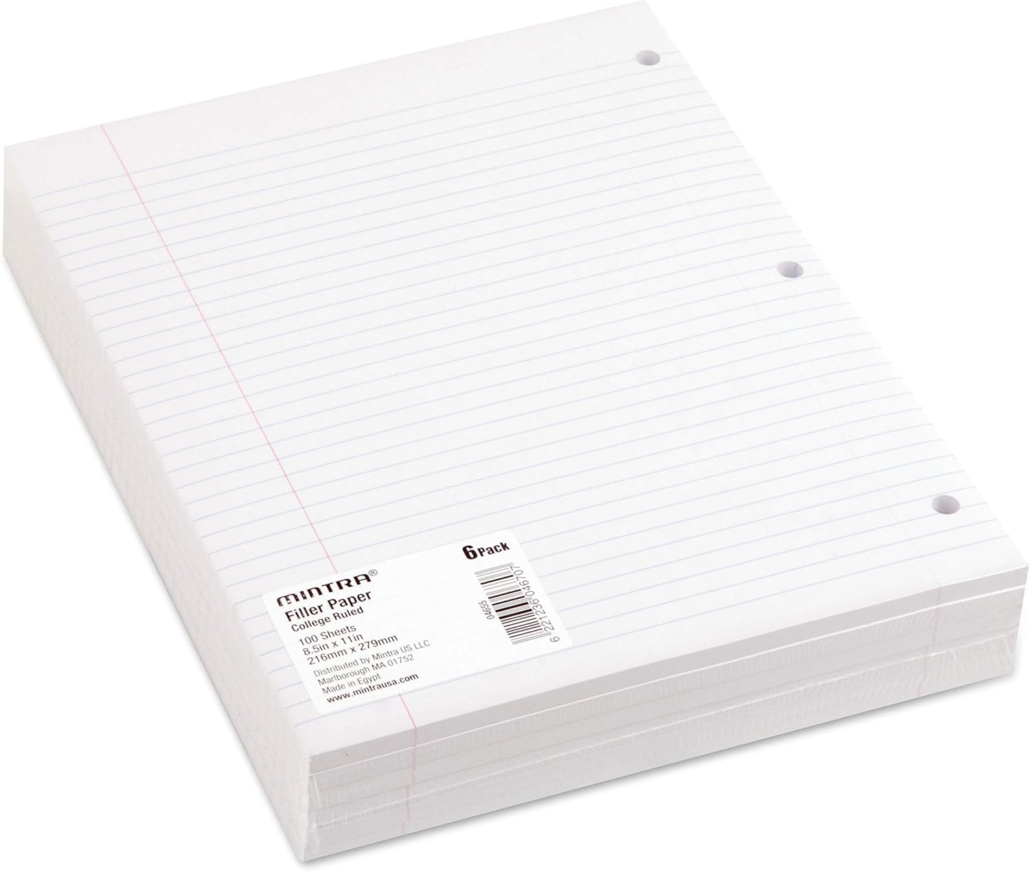 College Ruled Loose Leaf Fille - Paper Punch 3 Hole บทวิจารณ์และราคา