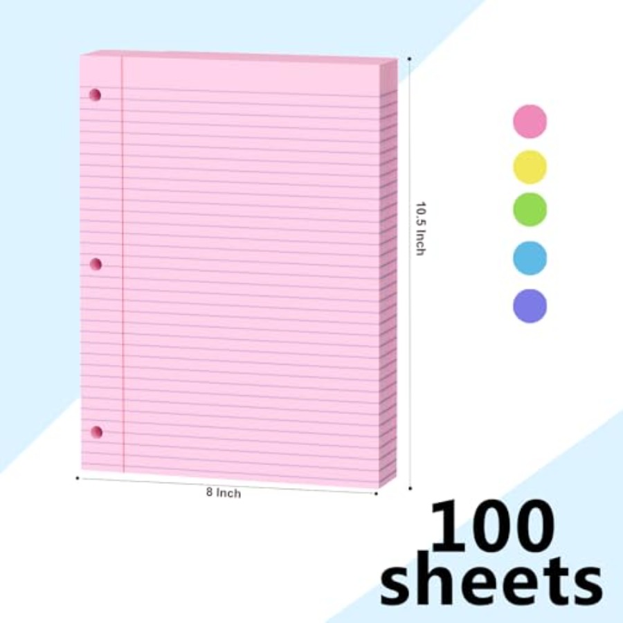 Loose Leaf Paper 00 Sheets Col - Paper Punch 3 Hole บทวิจารณ์และราคา