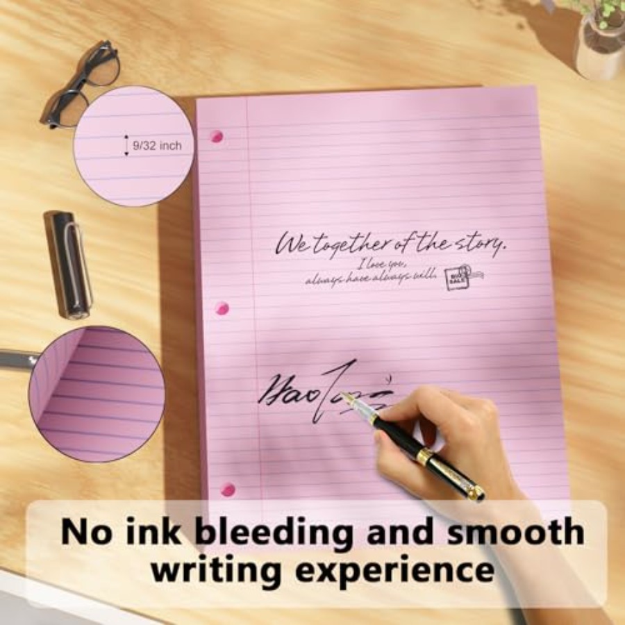 Loose Leaf Paper 00 Sheets Col - Paper Punch 3 Hole บทวิจารณ์และราคา