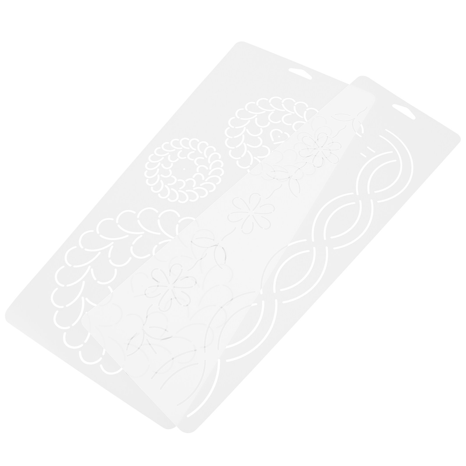 2Pcs Quilting Templates Set Tr - Ruler Set Transparent บทวิจารณ์และราคา