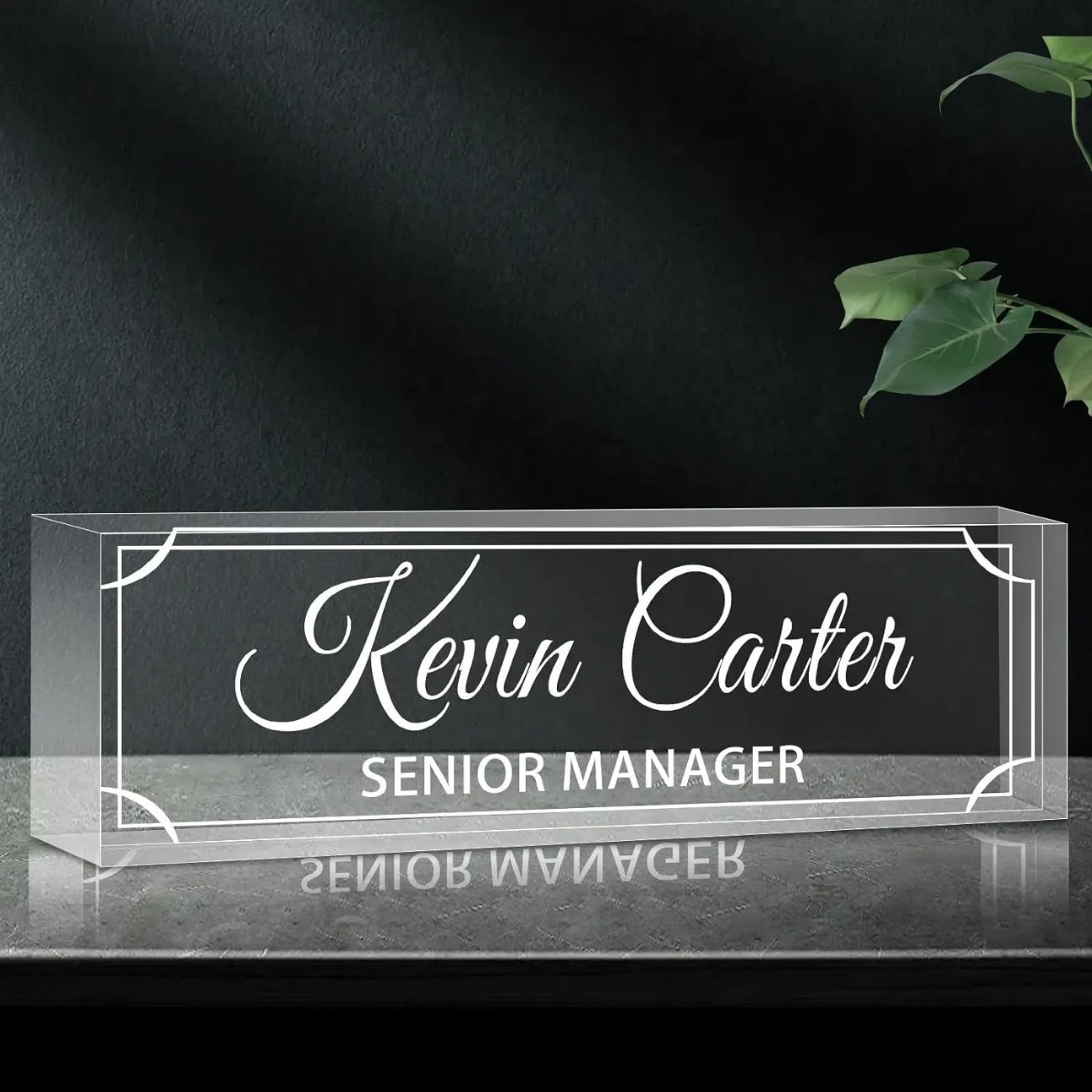 Personalized Acrylic Desk Name - Desk Name Plate บทวิจารณ์และราคา