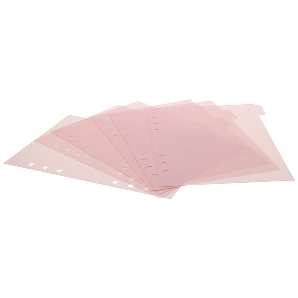 6 PCS A5 Binder Divider,Pink 6 - Index Tab Divider บทวิจารณ์และราคา