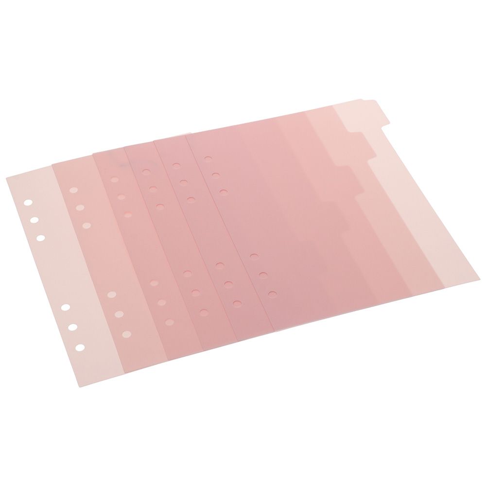 6 PCS A5 Binder Divider,Pink 6 - Index Tab Divider บทวิจารณ์และราคา