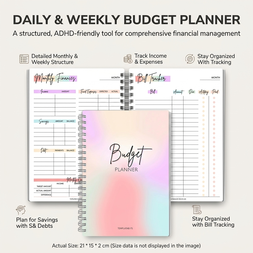 Daily Income and Expense Noteb - Planner Weekly Budget บทวิจารณ์และราคา