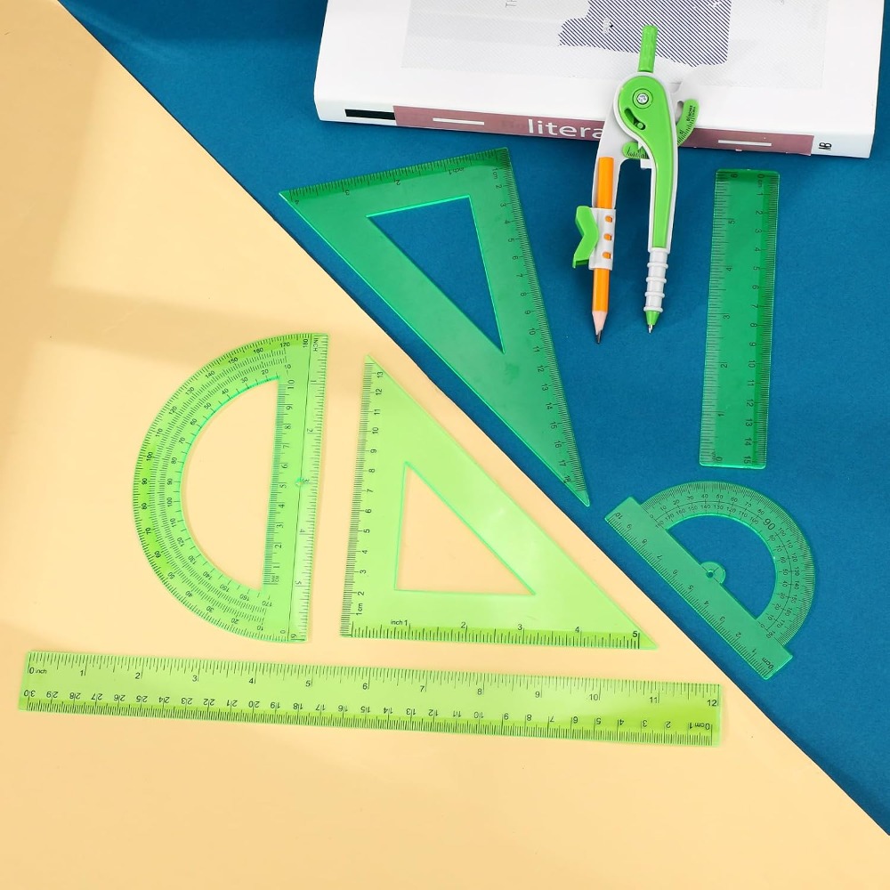 7 Pcs Geometry Math Set: 6/4 I - Compass Geometry Set บทวิจารณ์และราคา