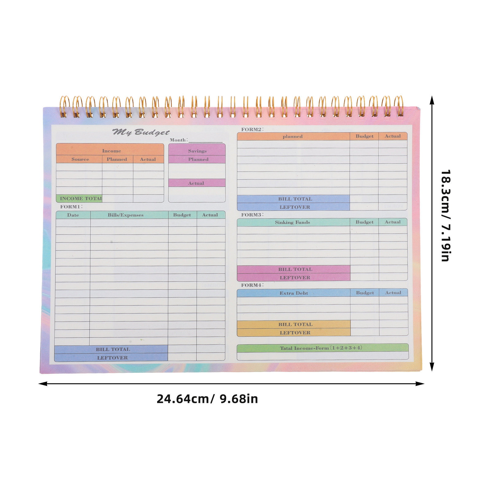 B5 Daily Weekly Financial Ledg - Planner Weekly Budget บทวิจารณ์และราคา