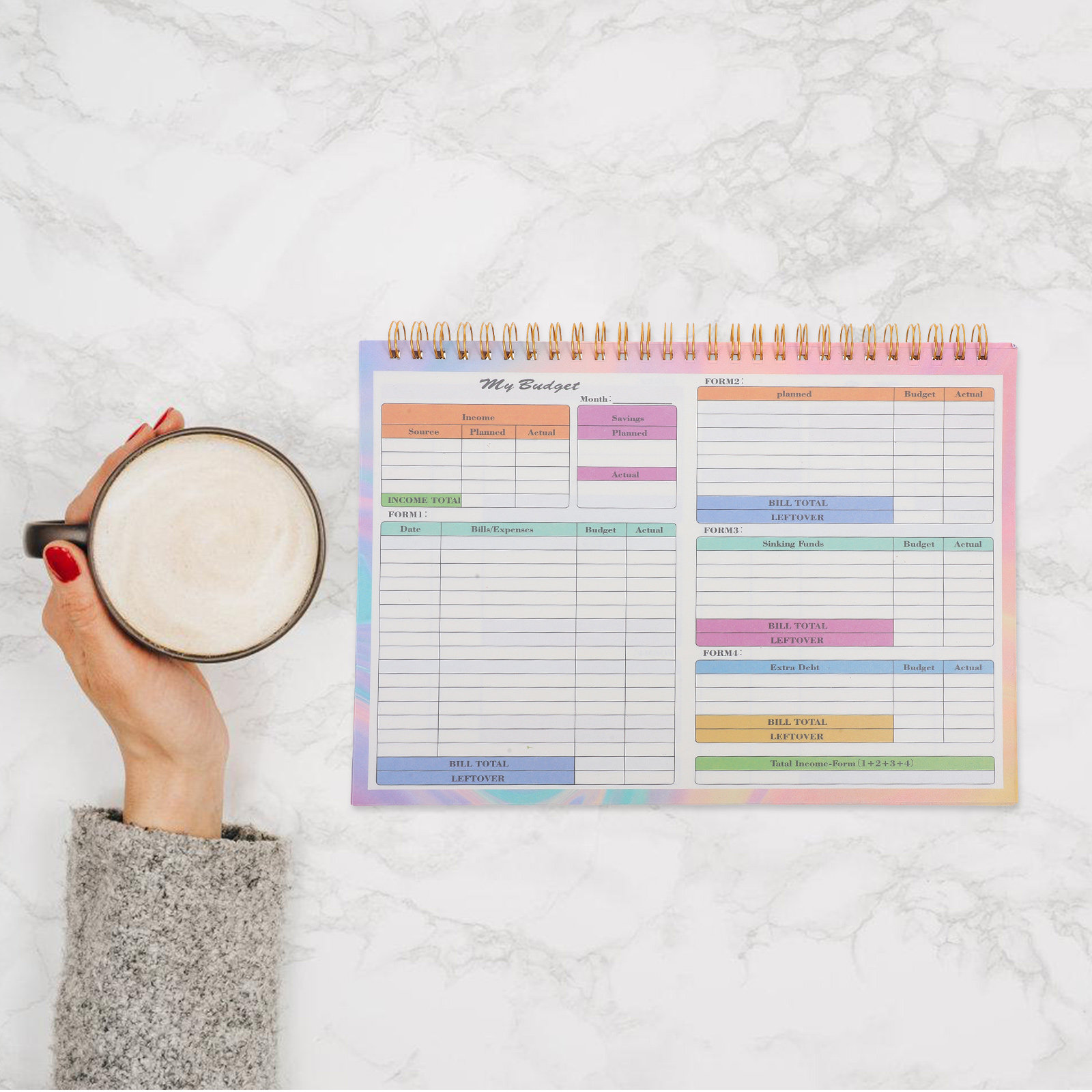 B5 Daily Weekly Financial Ledg - Planner Weekly Budget บทวิจารณ์และราคา