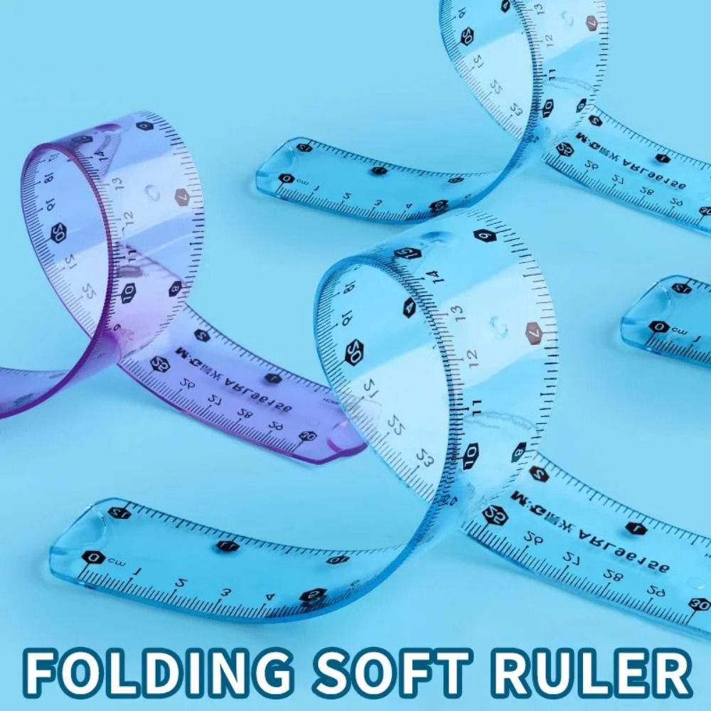 1/3pcs Transparent Soft Ruler, - Ruler Set Transparent บทวิจารณ์และราคา